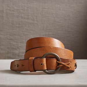 Rhylee Slim Belt - S, Cognac