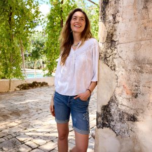 Palmeri Bermuda Shorts - 27, Deep Sky